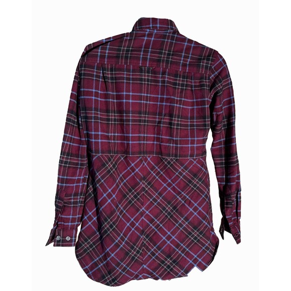 DULUTH TRADING CO. Women's Long Sleeve Button Down Plaid Shirt Red Black Small - Picture 3 of 6